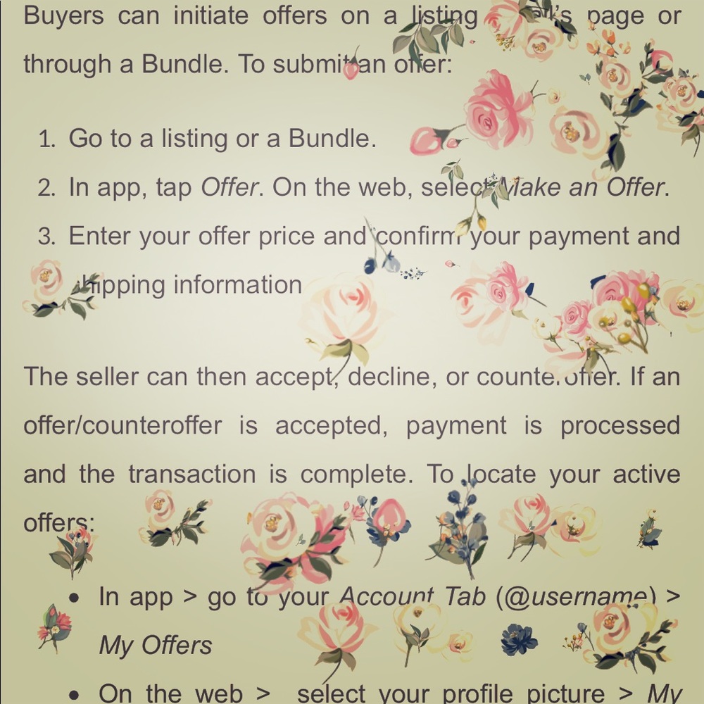 How to make an offer on Poshmark
